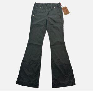 True Religion Megan Low-Rise Bootcut Women's Pants W26 L34 Green Made in USA New